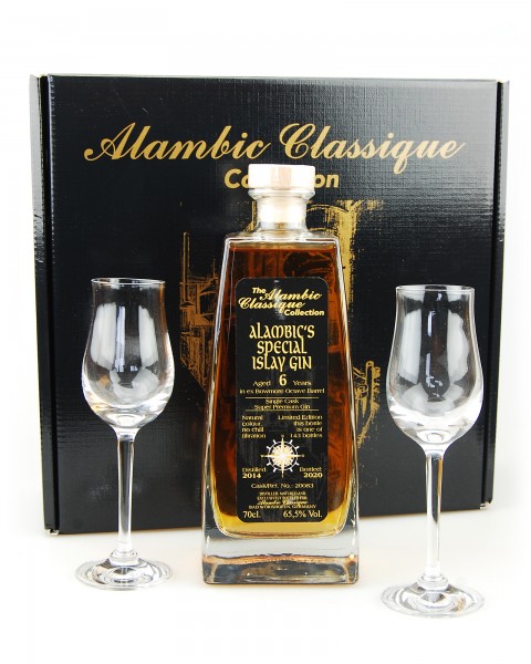 Gin 2014 Alambic´s Special Islay Gin Geschenk-Set