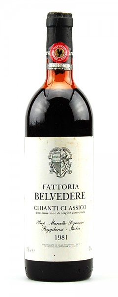 Wein 1981 Chianti Classico Fattoria Belvedere