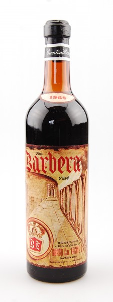 Wein 1968 Barbera d´Asti Borgo Cav. Ercole & Figli