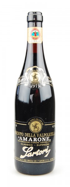 Wein 1971 Amarone Sartori Recioto della Valpolicella