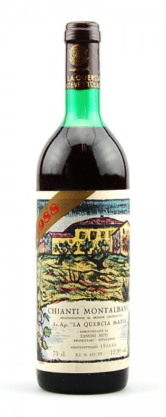 Wein 1988 Chianti Montalbano La Quercia Matta