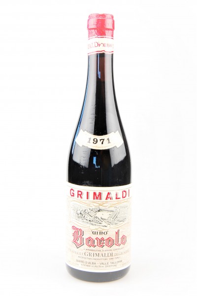 Wein 1971 Barolo Fratelli Grimaldi - Tipp!