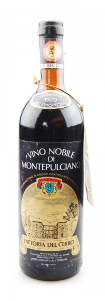 Wein 1979 Vino Nobile di Montepulciano Riserva Speciale Fattoria del Cerro