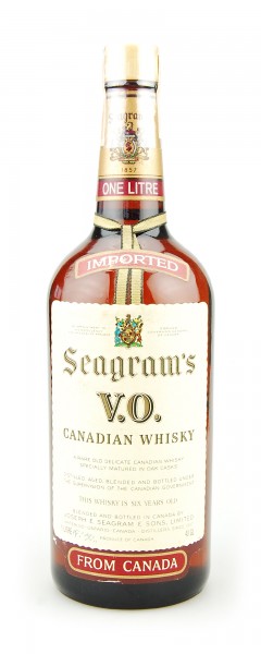 Whisky 1978 Seagram´s V.O. Canadian Whisky 1 Liter