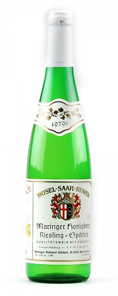 Wein 1979 Maringer Honigberg Riesling Spätlese