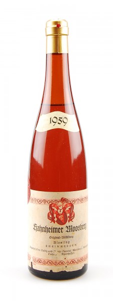 Wein 1959 Hahnheimer Moosberg Riesling
