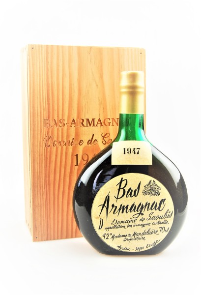 Armagnac 1947 Bas-Armagnac Domaine de Saoubis