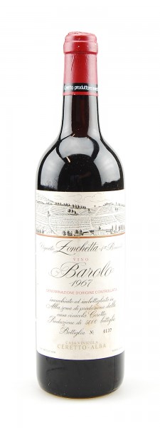 Wein 1967 Barolo Ceretto Vigneto Zonchetta 1a Brunate
