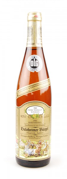 Wein 1983 Dalsheimer Bürgel Auslese Siegerrebe