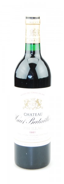 Wein 1981 Chateau Haut Batailley 5eme Grand Cru Classe