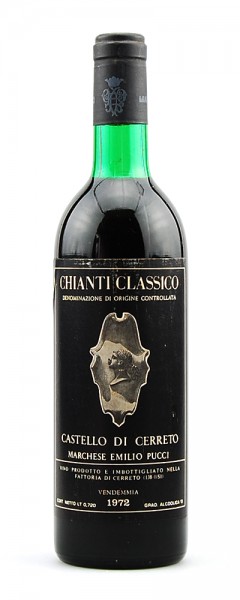 Wein 1972 Chianti Classico Castello di Cerreto Pucci