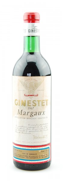 Wein 1967 Bordeaux Ginestet Margaux