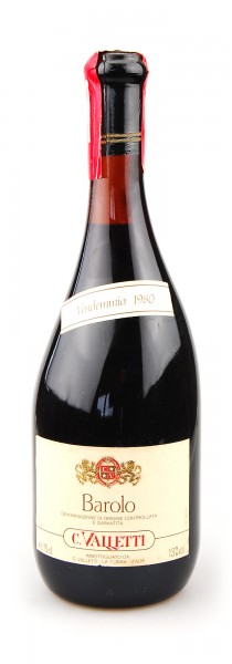 Wein 1980 Barolo Valletti