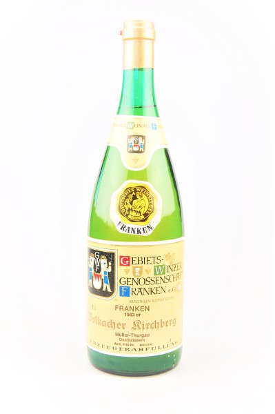 Wein 1983 Volkacher Kirchberg Müller-Thurgau