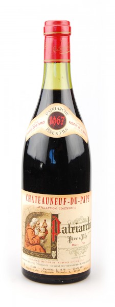 Wein 1967 Chateauneuf-du-Pape Patriarche Pere et Fils