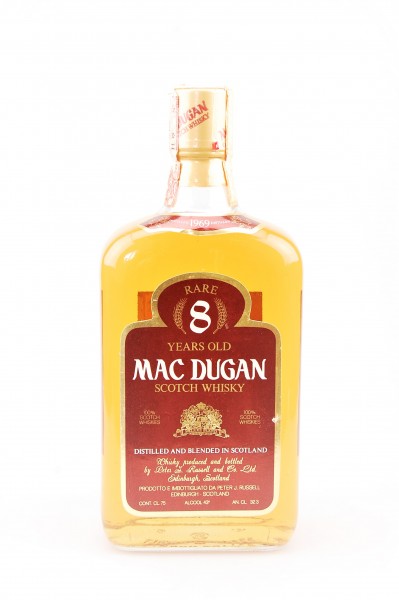 Whisky 1969 Mac Dugan Rare 8 Years Blended Scotch