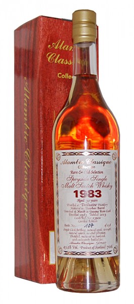 Whisky 1983 Dailuaine Speyside Single Malt Scotch