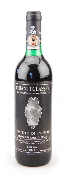 Wein 1971 Chianti Classico Riserva Castello di Cerreto