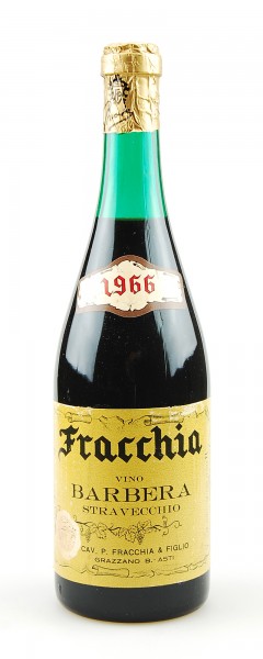 Wein 1966 Barbera Stravecchio Cav. Fracchia