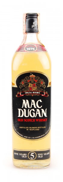 Whisky 1975 Mac Dugan Rare 5 Years Special Reserve