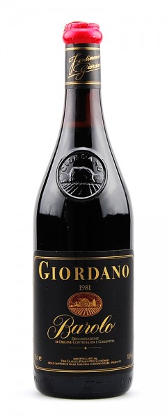 Wein 1981 Barolo Ferdinando Giordano