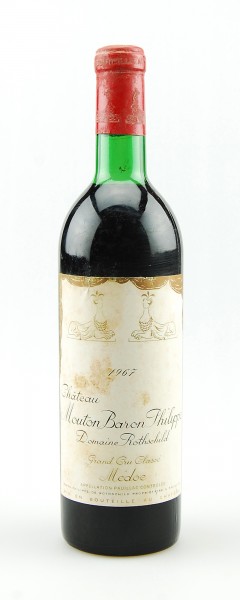 Wein 1967 Mouton Baron Philippe de Rothschild 5eme