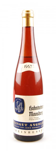 Wein 1967 Hahnheimer Moosberg Müller-Thurgau