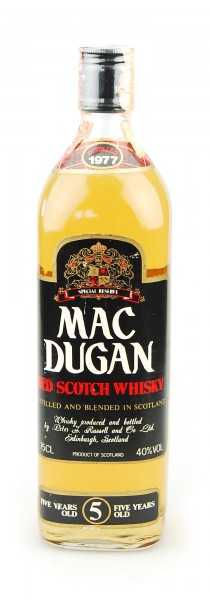 Whisky 1977 Mac Dugan Rare 5 Years Special Reserve
