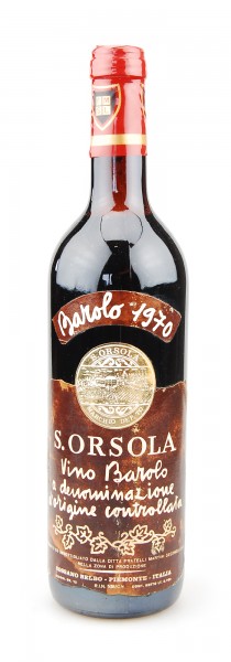 Wein 1970 Barolo Belbo Cassano S. Orsola