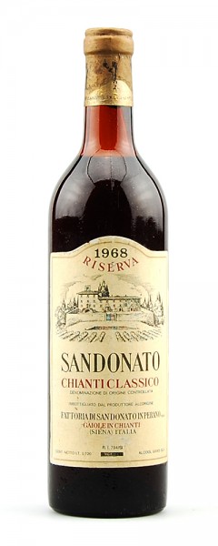 Wein 1968 Chianti Classico Riserva San Donato