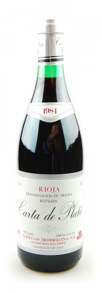 Wein 1984 Rioja Carta de Plata Bodegas Berberana