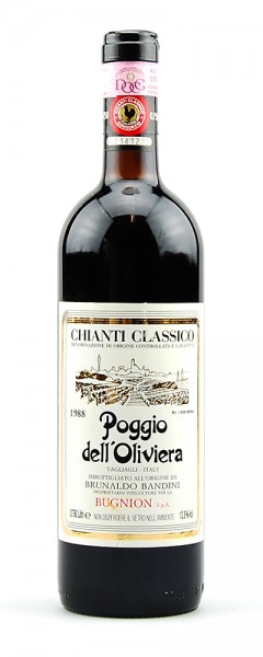 Wein 1988 Chianti Classico Poggio dell Olivera