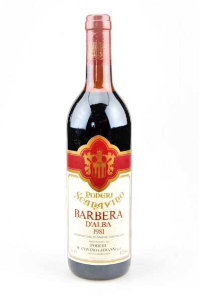 Wein 1981 Barbera d´Alba Poderi Scanavino