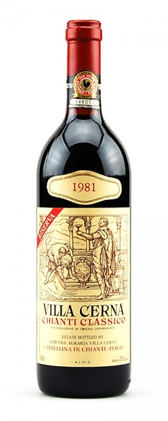 Wein 1981 Chianti Classico Riserva Villa Cerna