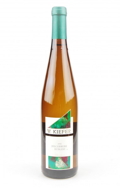 Wein 1993 Siegerrebe Auslese W. Kiefer