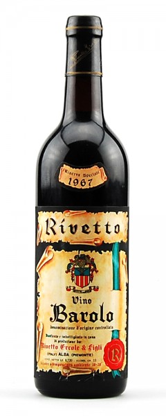 Wein 1967 Barolo Rivetto Riserva Speciale