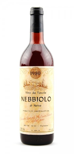 Wein 1980 Nebbiolo d´Neive Fontana Bianco