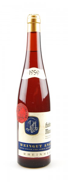 Wein 1959 Hahnheimer Moosberg Müller-Thurgau
