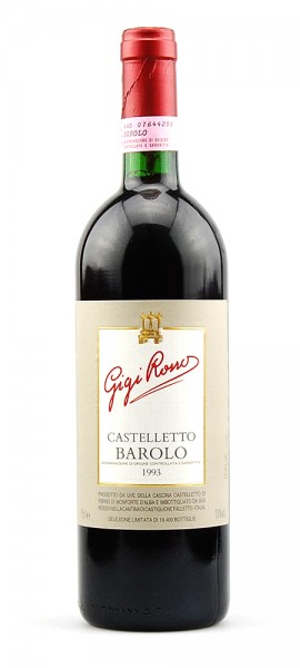 Wein 1993 Barolo Castelletto Gigi Rosso