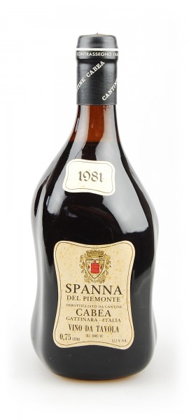 Wein 1981 Spanna del Piemonte Cabea