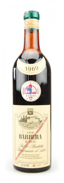 Wein 1969 Barbera d´Asti Podere Borlotto