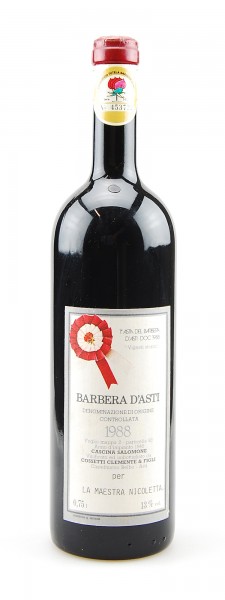 Wein 1988 Barbera d´Asti Clemente Cossetti