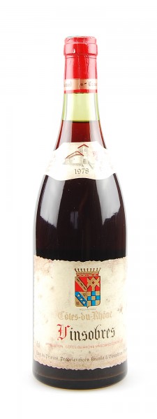 Wein 1978 Vinsobres Cotes du Rhone Cave du Prieure