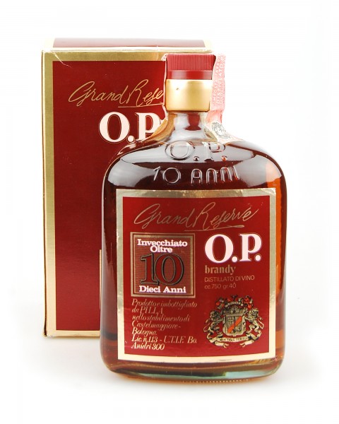Brandy 1976 Oro Pilla Grand Reserve Invecchiato 10 Anni in Box