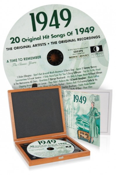 CD 1949 Musik-Hits in Luxusbox, auch mit Gravur!