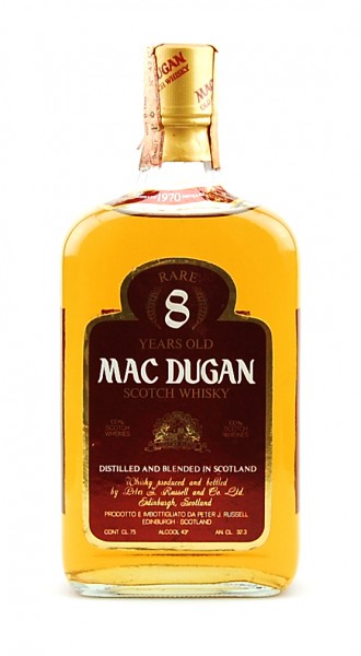 Whisky 1970 Mac Dugan Rare 8 Years Blended Scotch