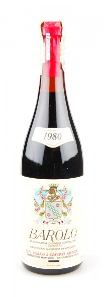 Wein 1980 Barolo Saffirio - perfekter Zustand!