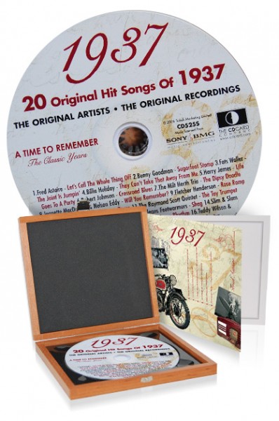 CD 1937 Musik-Hits in Luxusbox, auch mit Gravur!