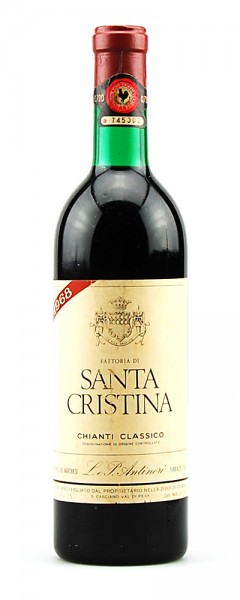 Wein 1968 Chianti Classico Santa Cristina Antinori