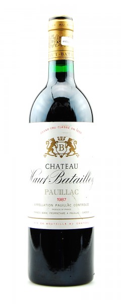 Wein 1987 Chateau Batailley 5eme Grand Cru Classe